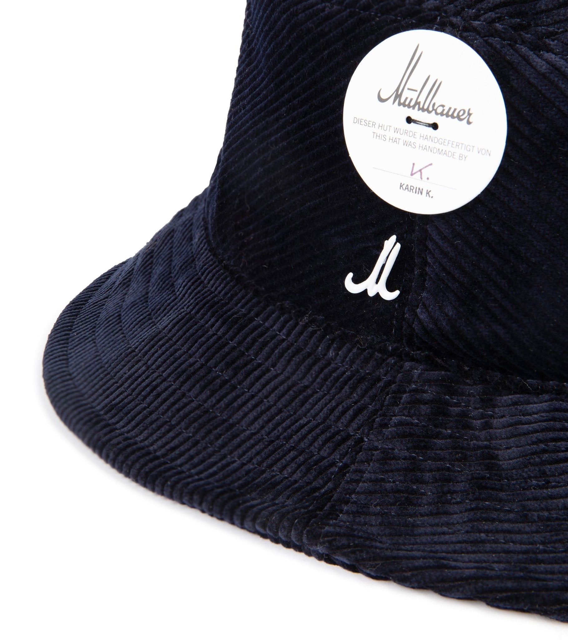 Mühlbauer Corduroy Bucket Hat: Navy - Trunk Clothiers