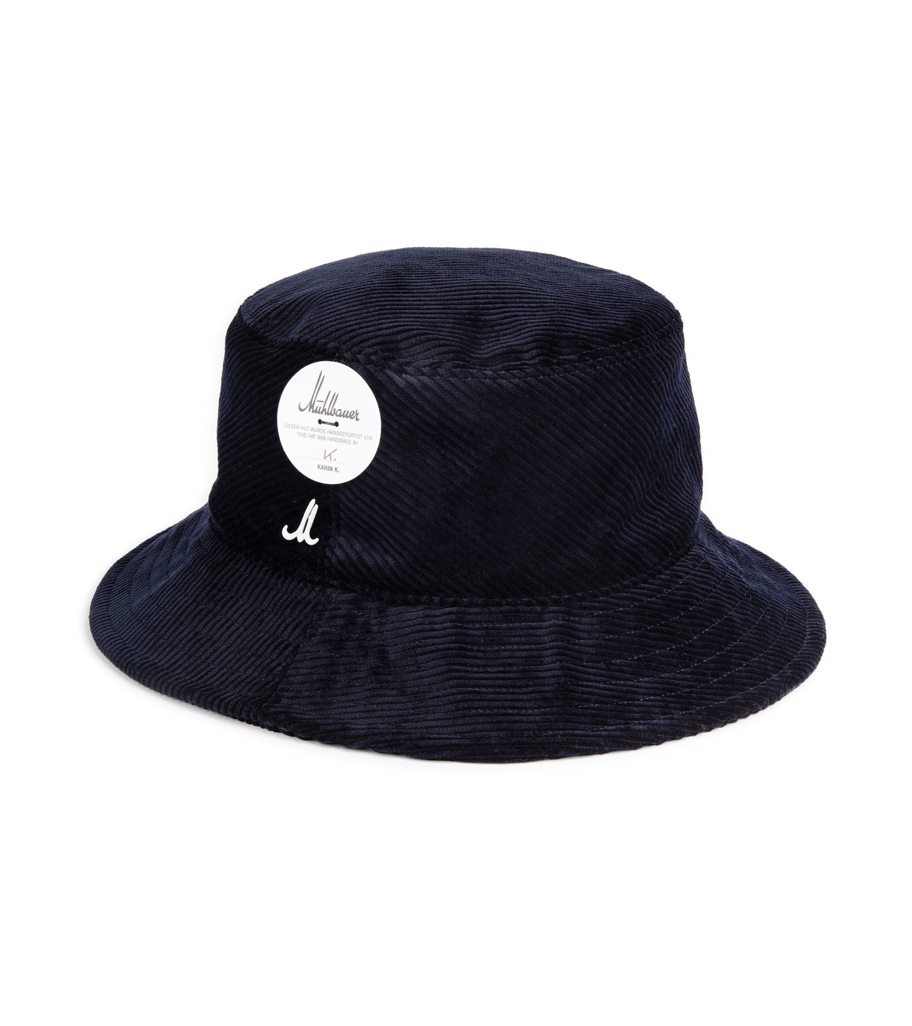 Mühlbauer Corduroy Bucket Hat: Navy - Trunk Clothiers