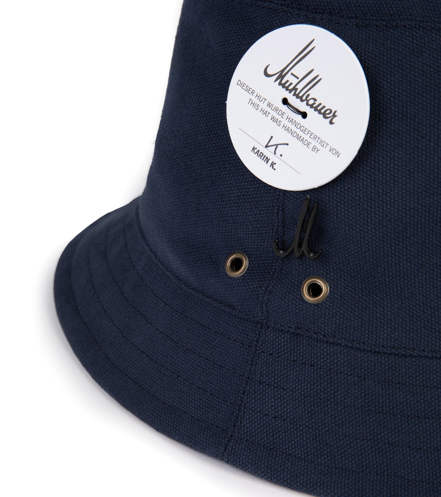 Mühlbauer Cotton Bucket Hat: Navy - Trunk Clothiers