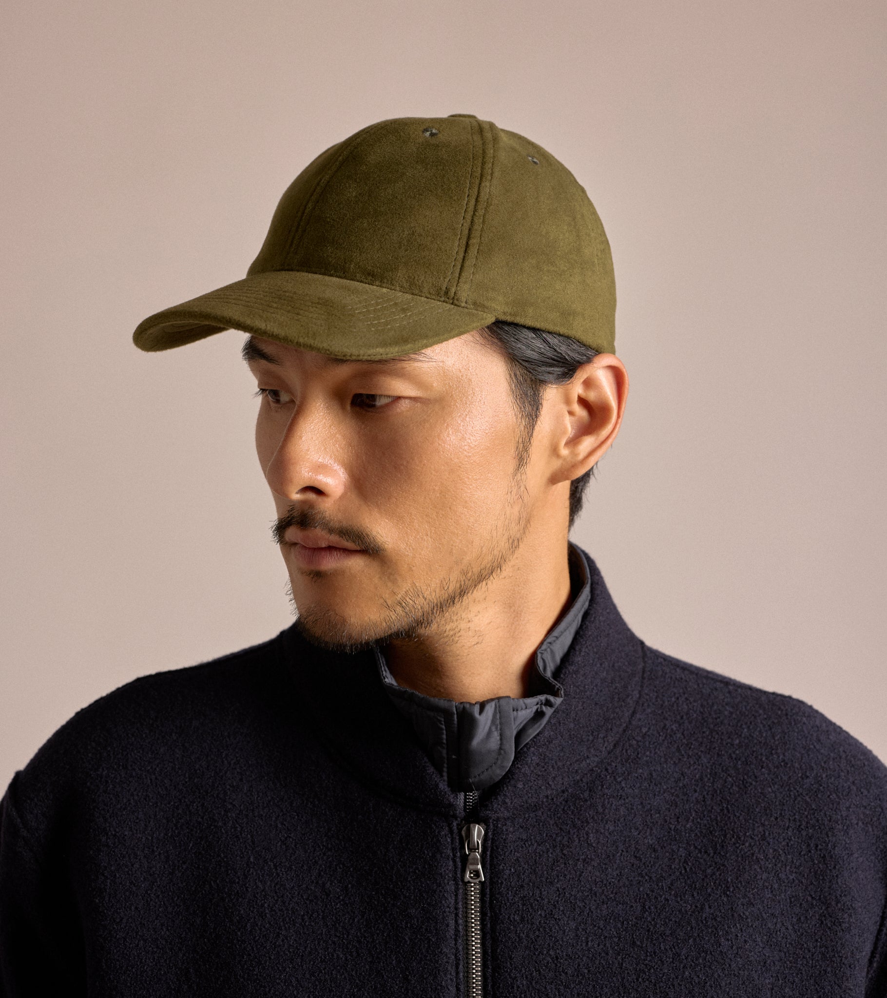 Mühlbauer Base Cotton Moleskin Cap: Green