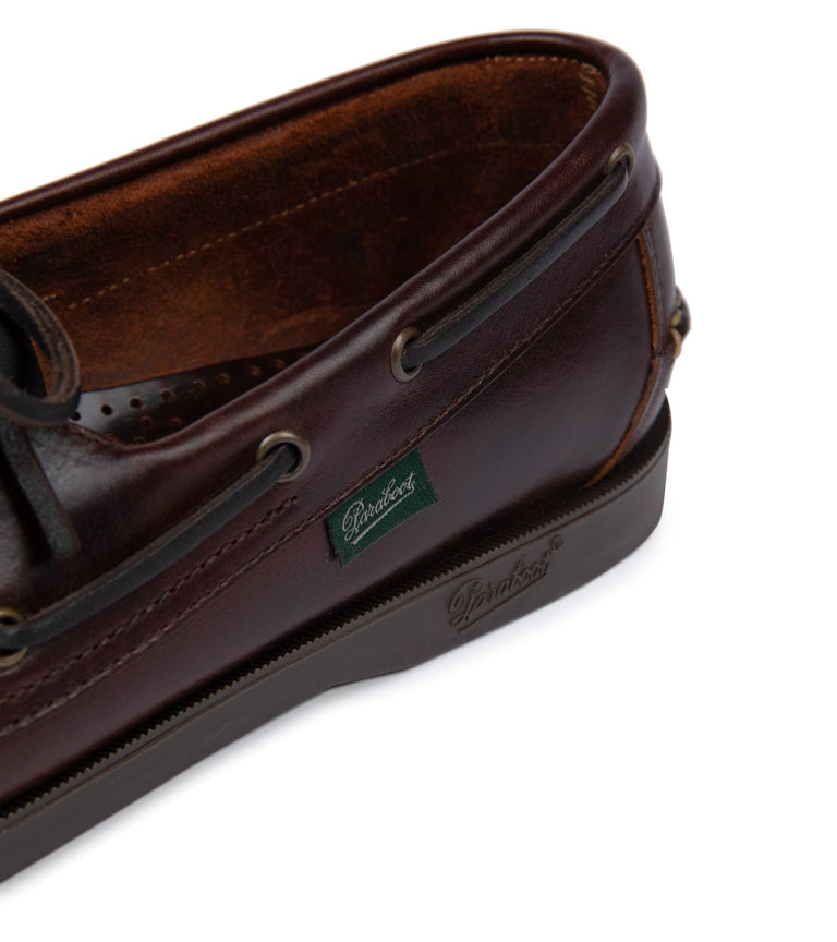 Paraboot Barth Leather Boat Shoe: Burgundy – Trunk Clothiers