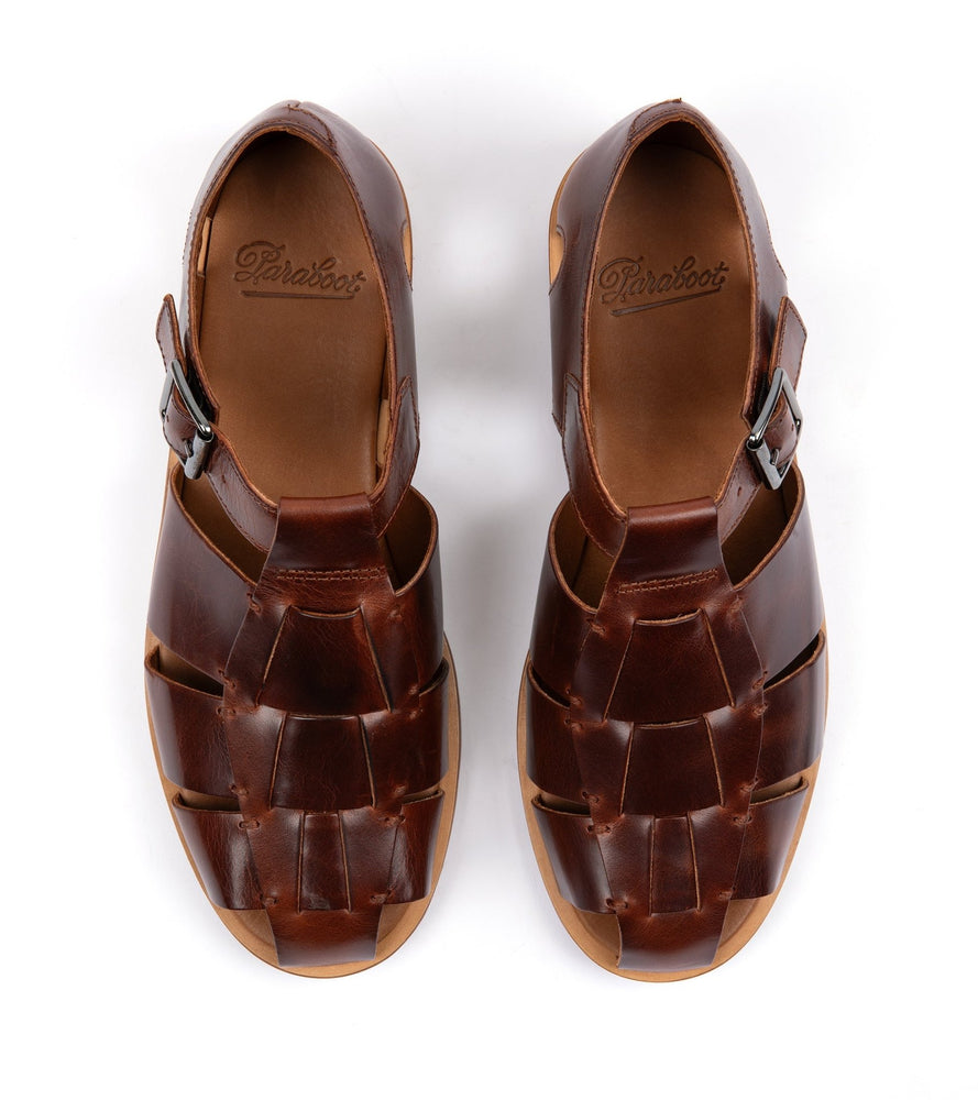 Paraboot Pacific Leather Sandals: Marron – Trunk Clothiers