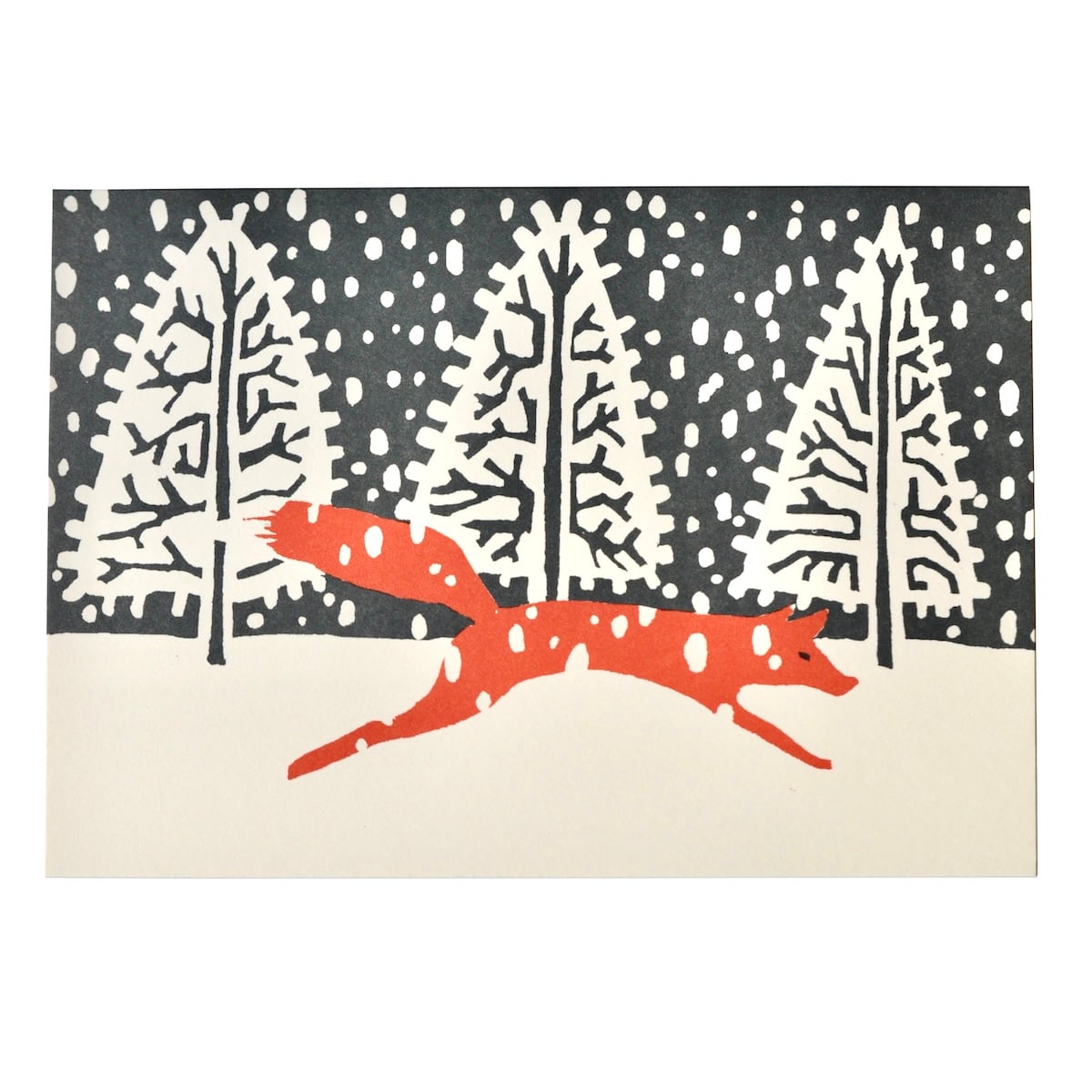 Cambridge Imprint Christmas Card: Fox in Winter