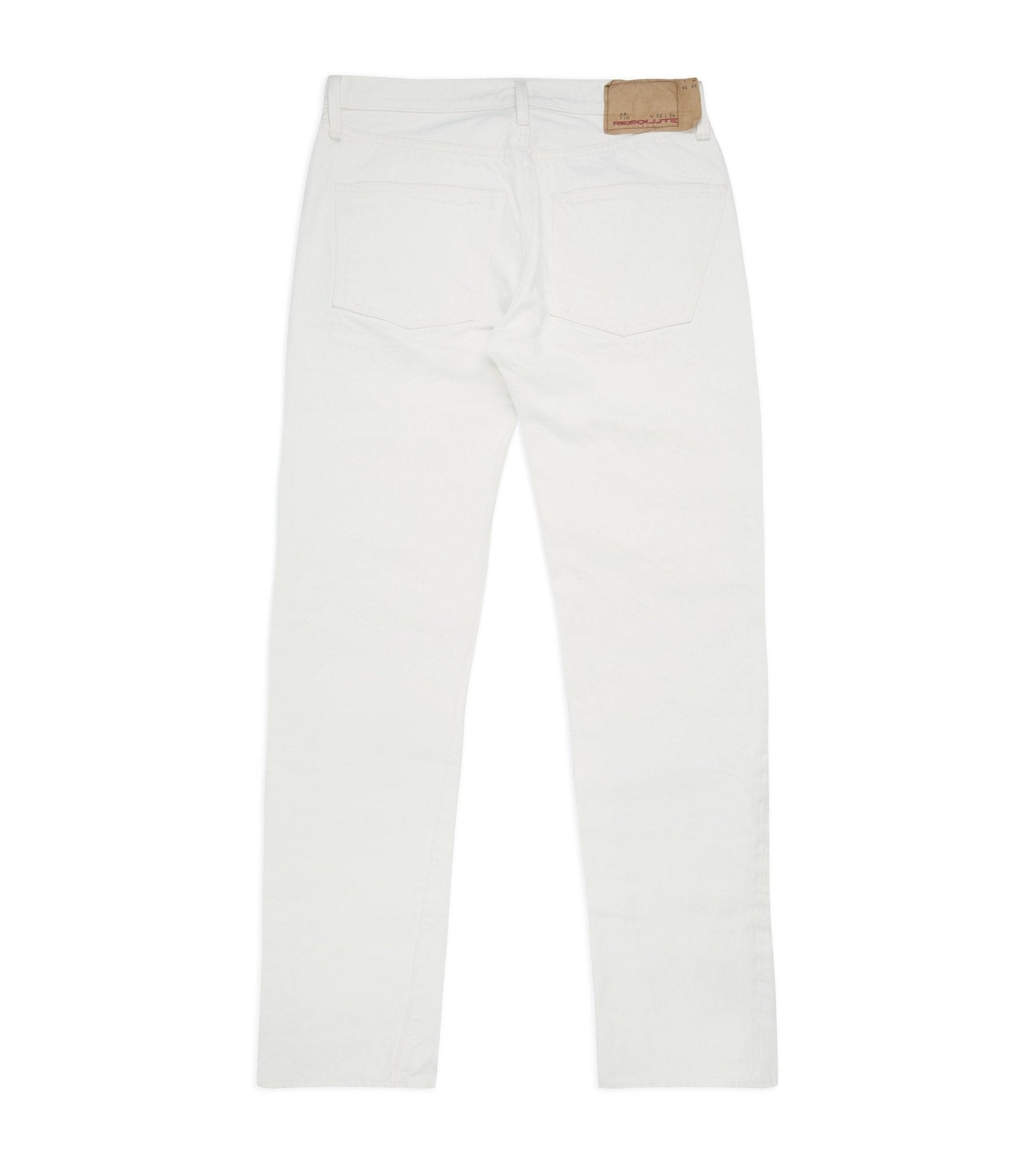 Resolute 710 Denim Jeans: White - Trunk Clothiers