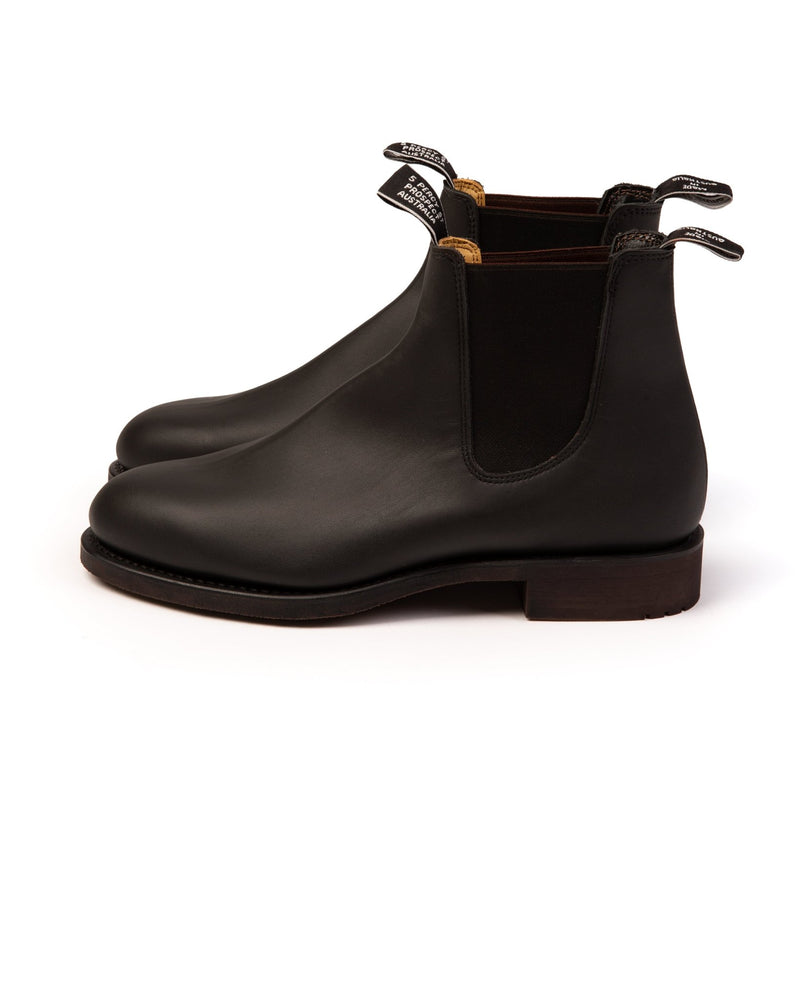 R.M. Williams Gardener Greasy Kip Leather Boot Black