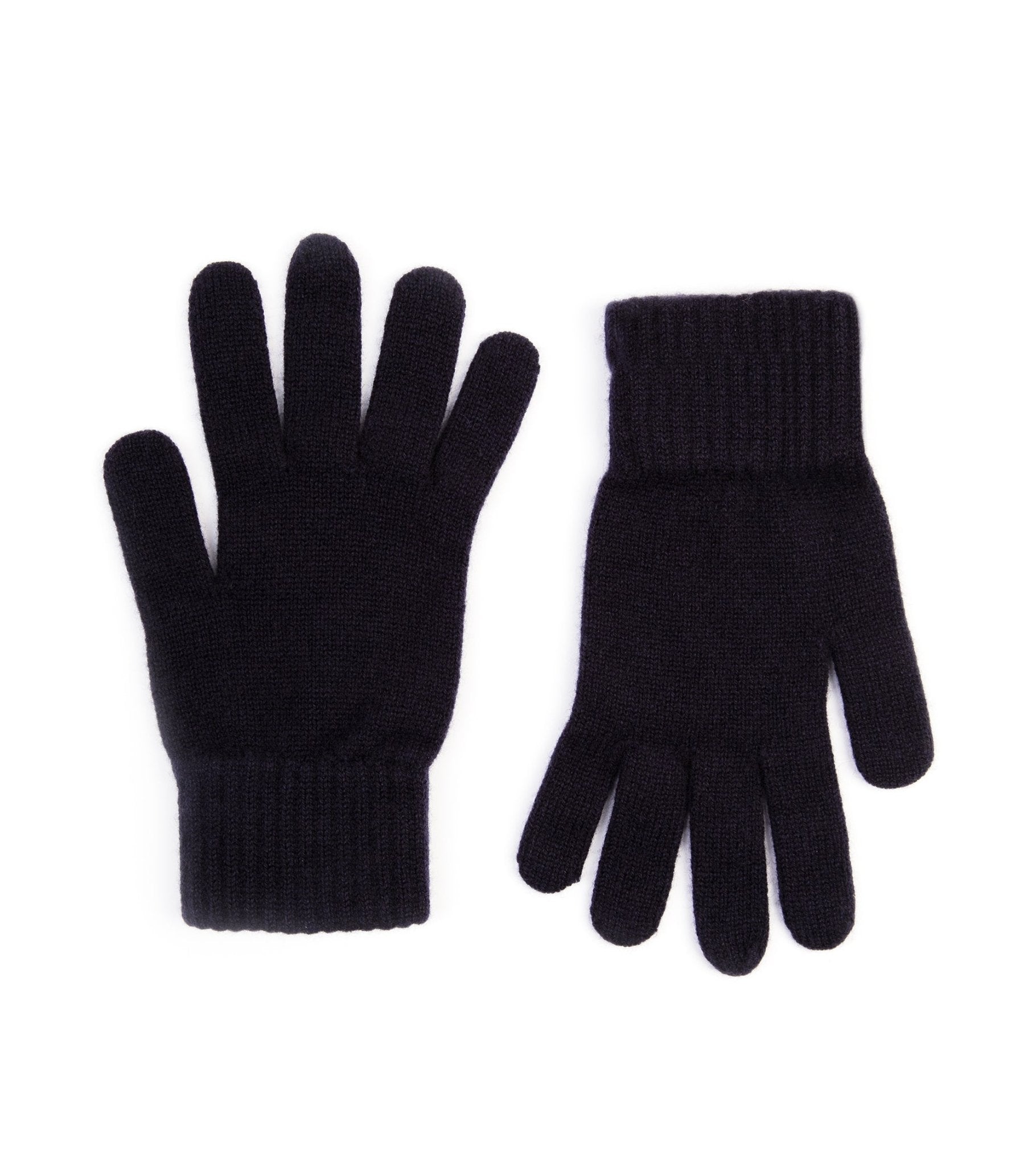 Trunk Cashmere Knitted Gloves: Navy - Trunk Clothiers
