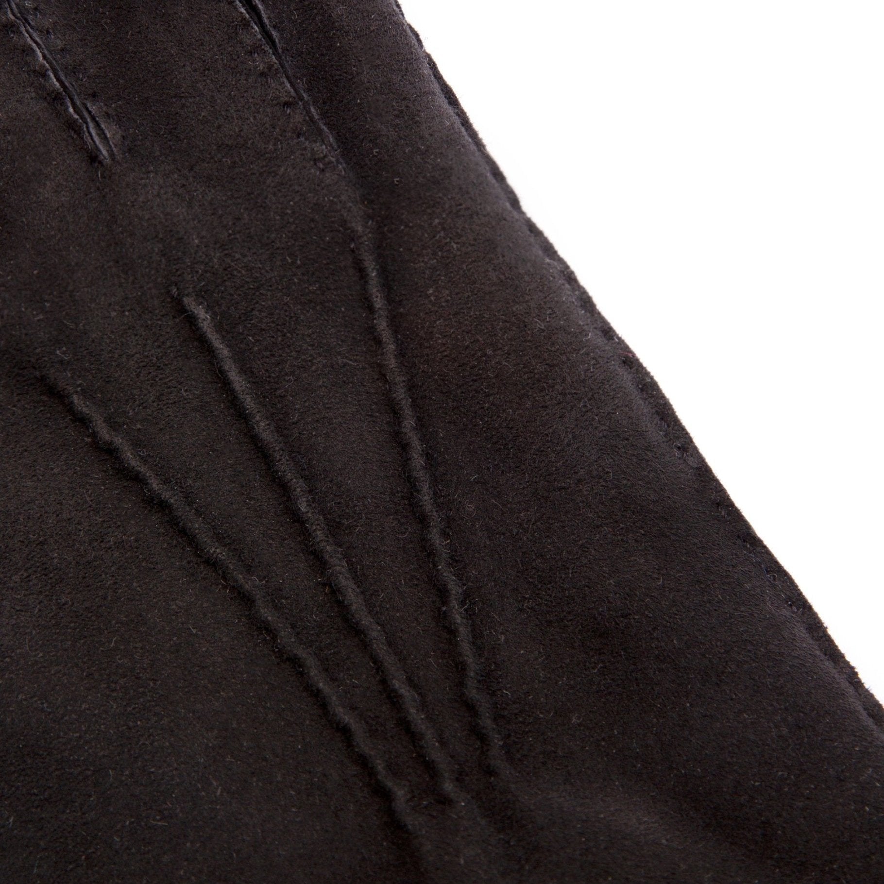 Trunk Cashmere Lined Suede Gloves: Black - Trunk Clothiers