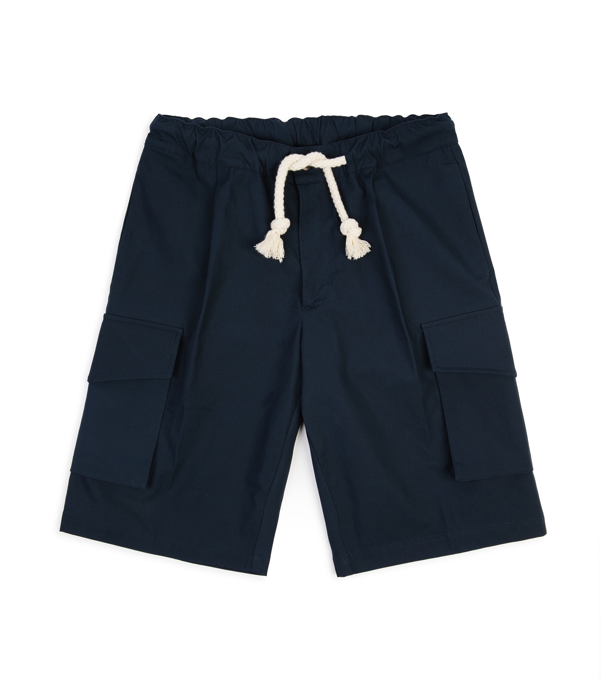 Doppiaa Aartio Cotton Ripstop Cargo Shorts: Navy