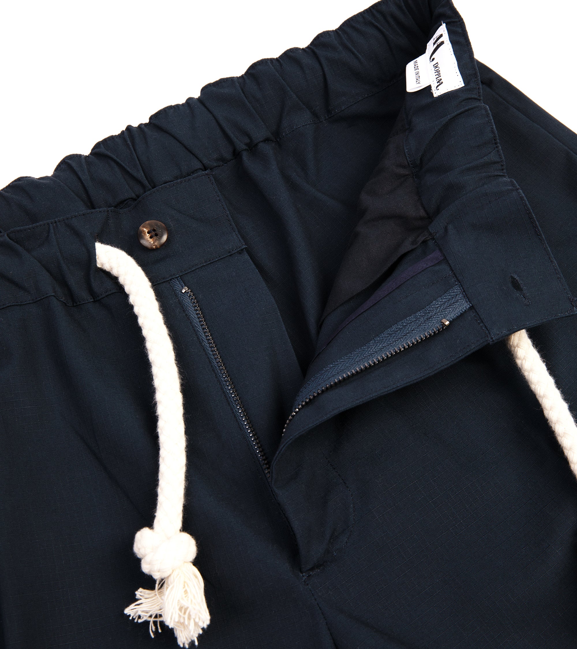 Doppiaa Aartio Cotton Ripstop Cargo Shorts: Navy