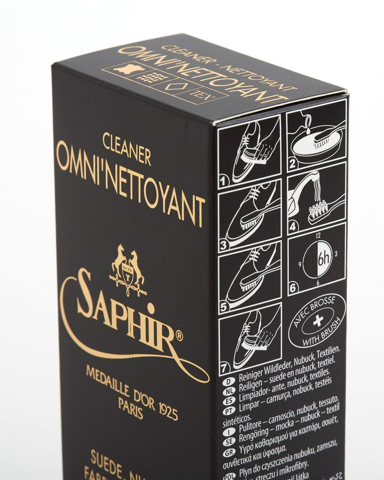 Saphir Omni Nettoyant Suede Cleaning Shampoo Trunk Clothiers