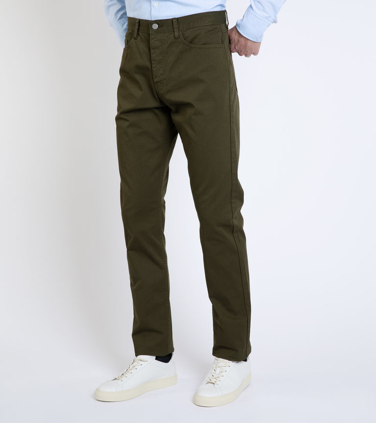 Green 5 Pocket Trousers  Matalan