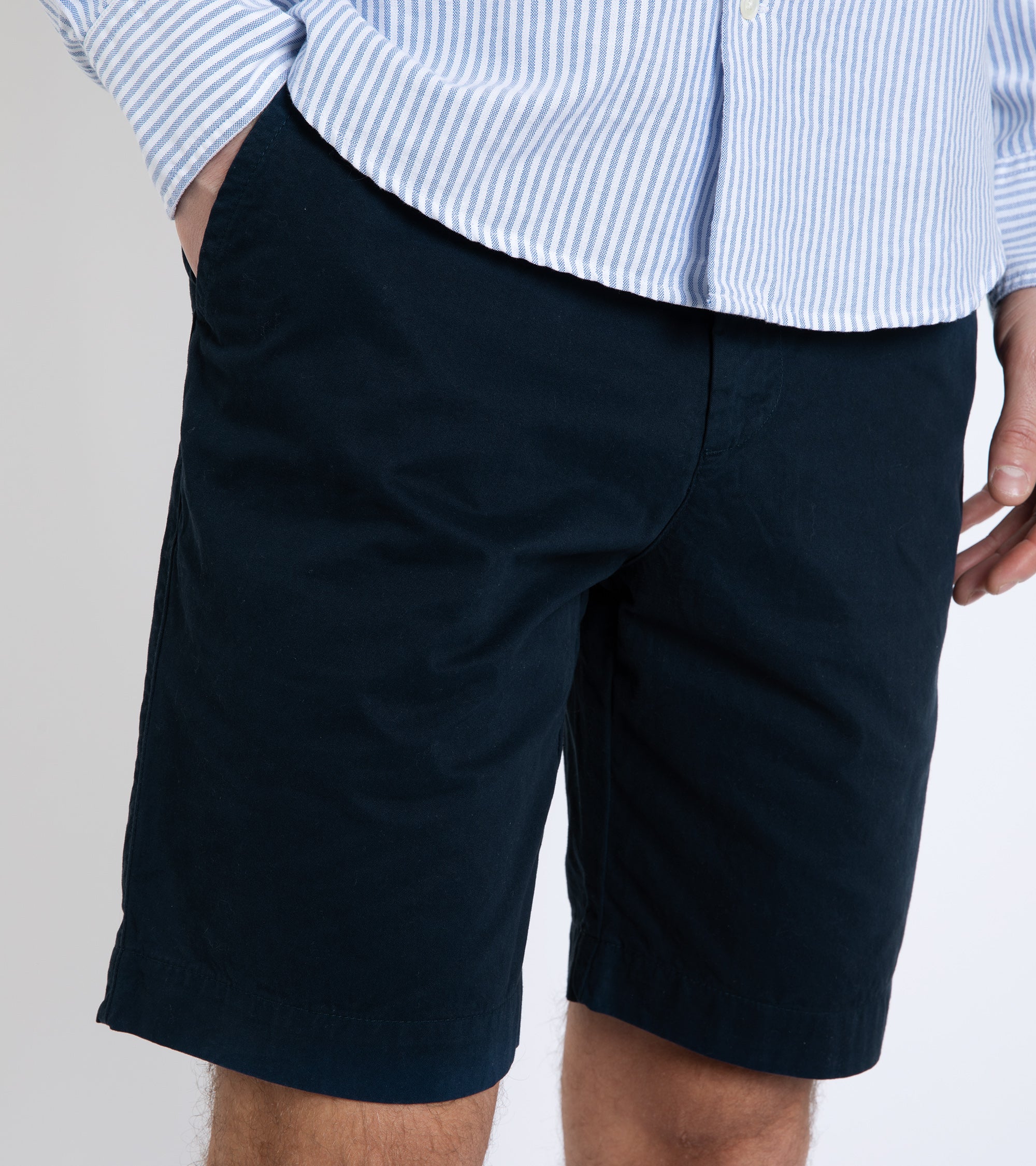 Trunk Hyde Garment Dyed Cotton Shorts: Navy