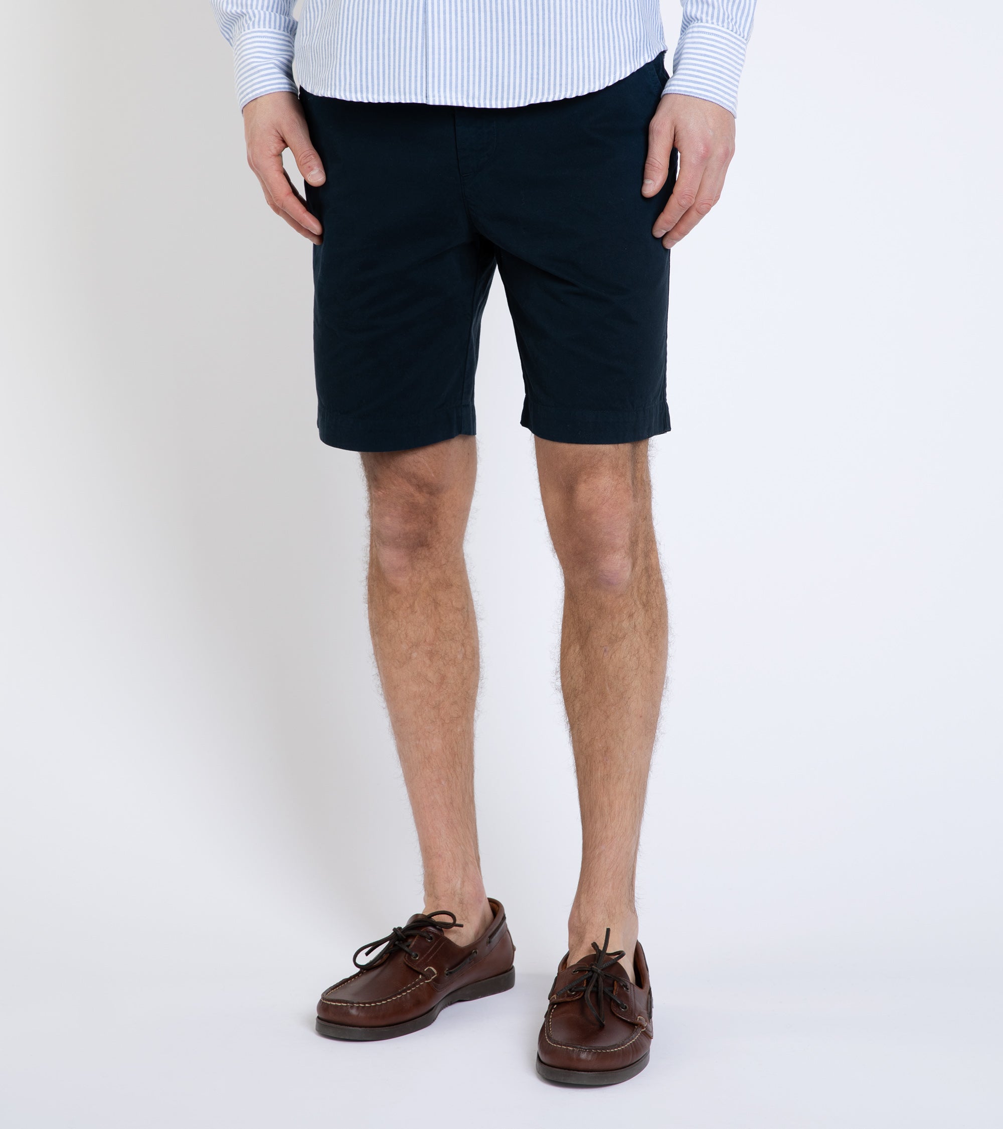 Trunk Hyde Garment Dyed Cotton Shorts: Navy