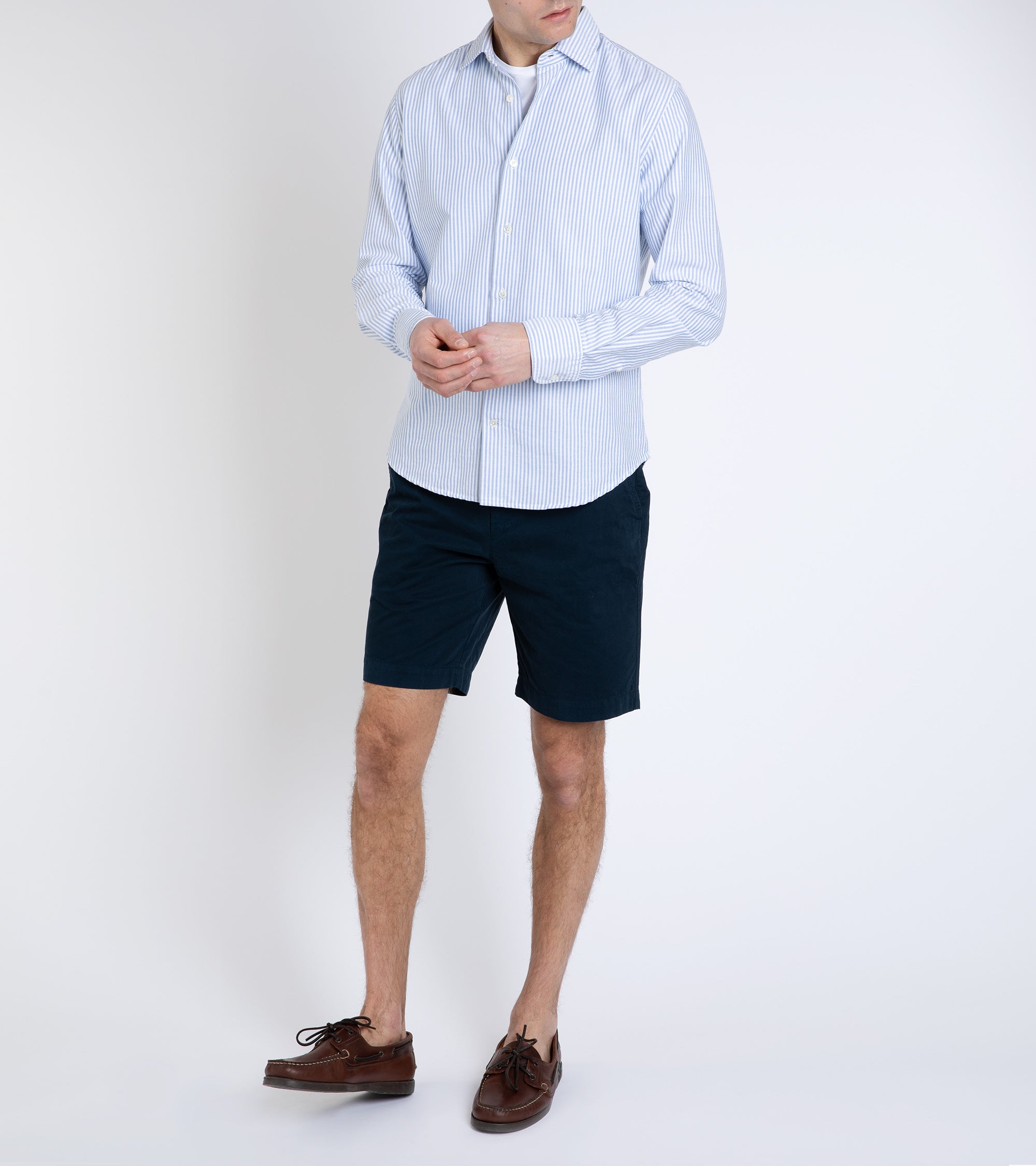 Trunk Hyde Garment Dyed Cotton Shorts: Navy