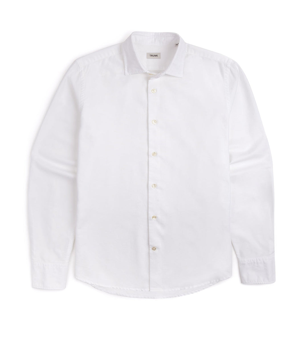 Trunk Audley Cotton Oxford Shirt: White – Trunk Clothiers