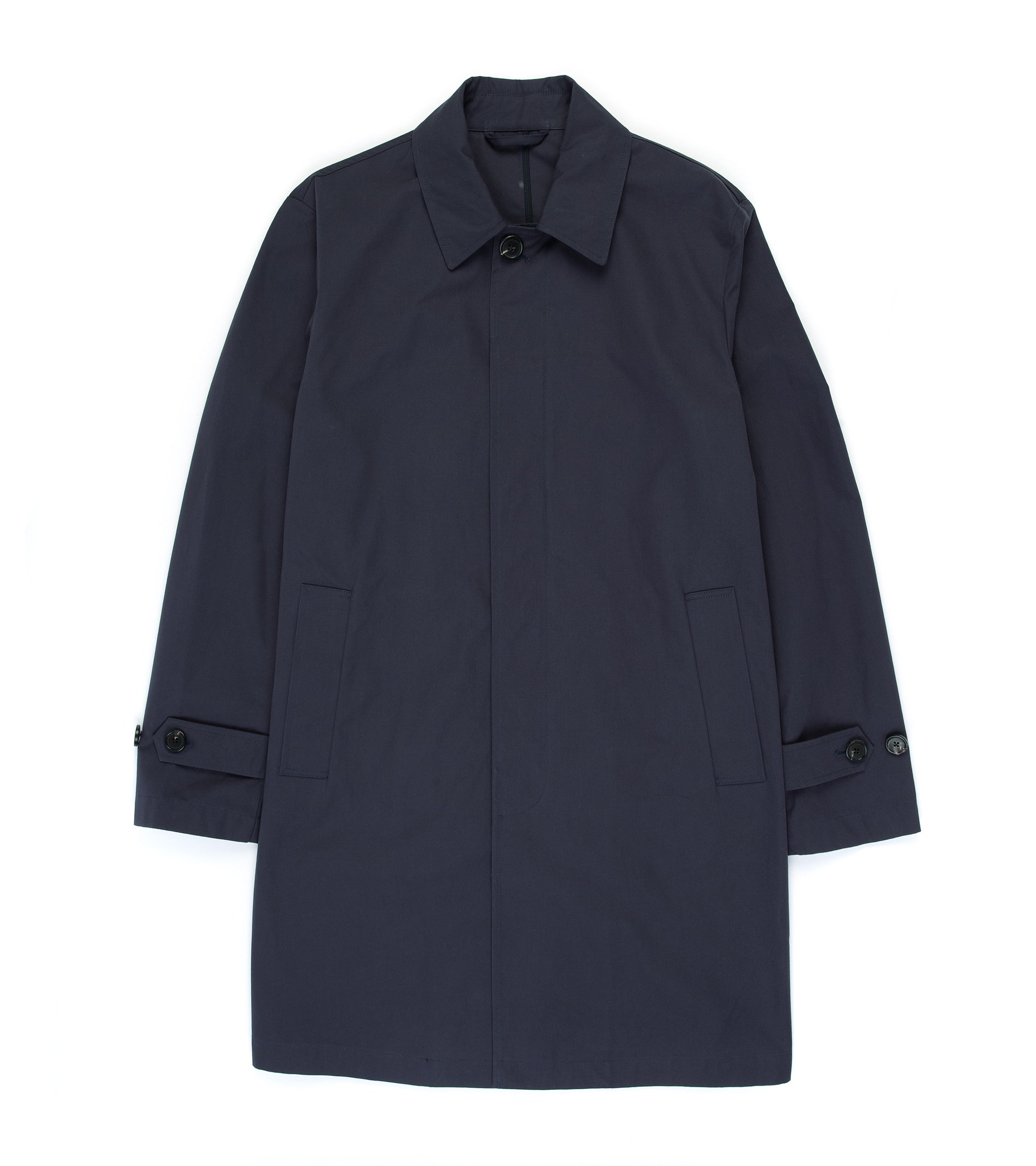 Trunk Halkin Organic Cotton Ventile Raincoat: Navy