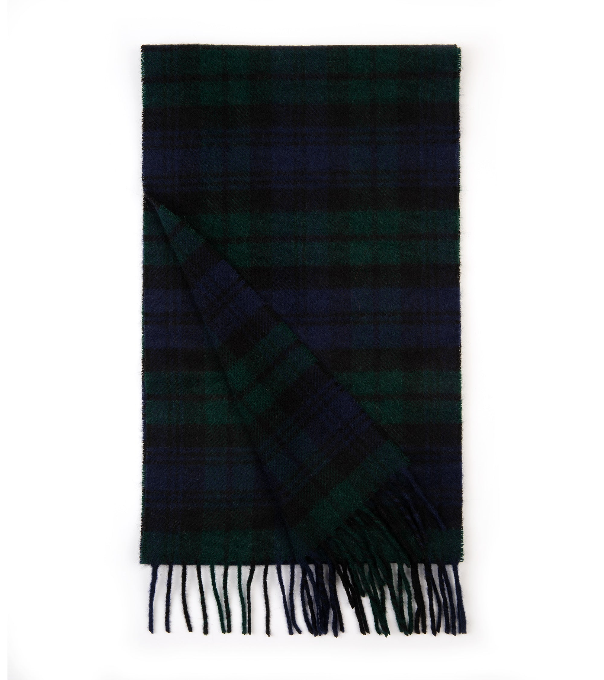 Trunk Moon Merino Check Scarf: Blackwatch