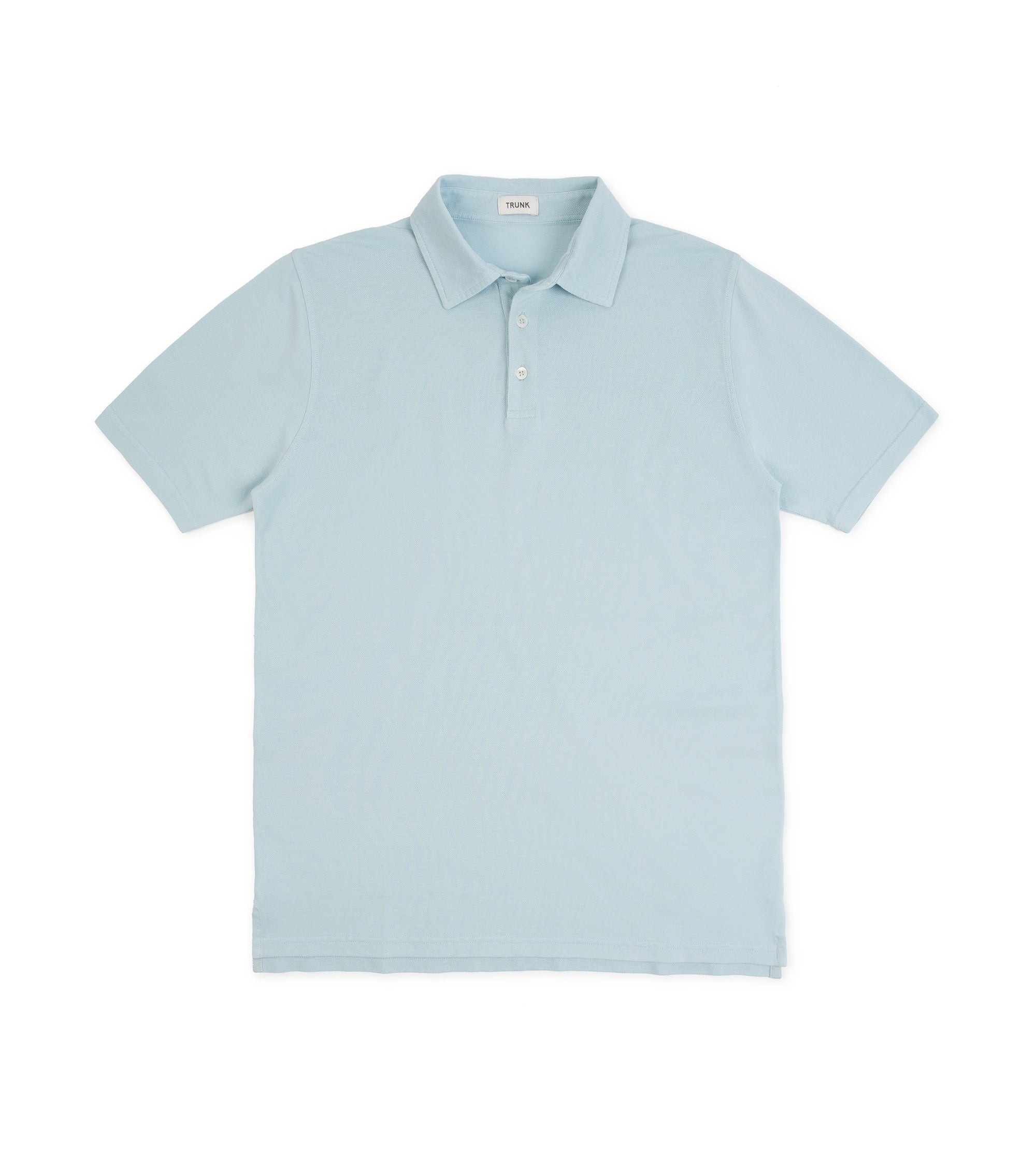 Trunk Moxon Short Sleeve Polo Shirt: Light Blue