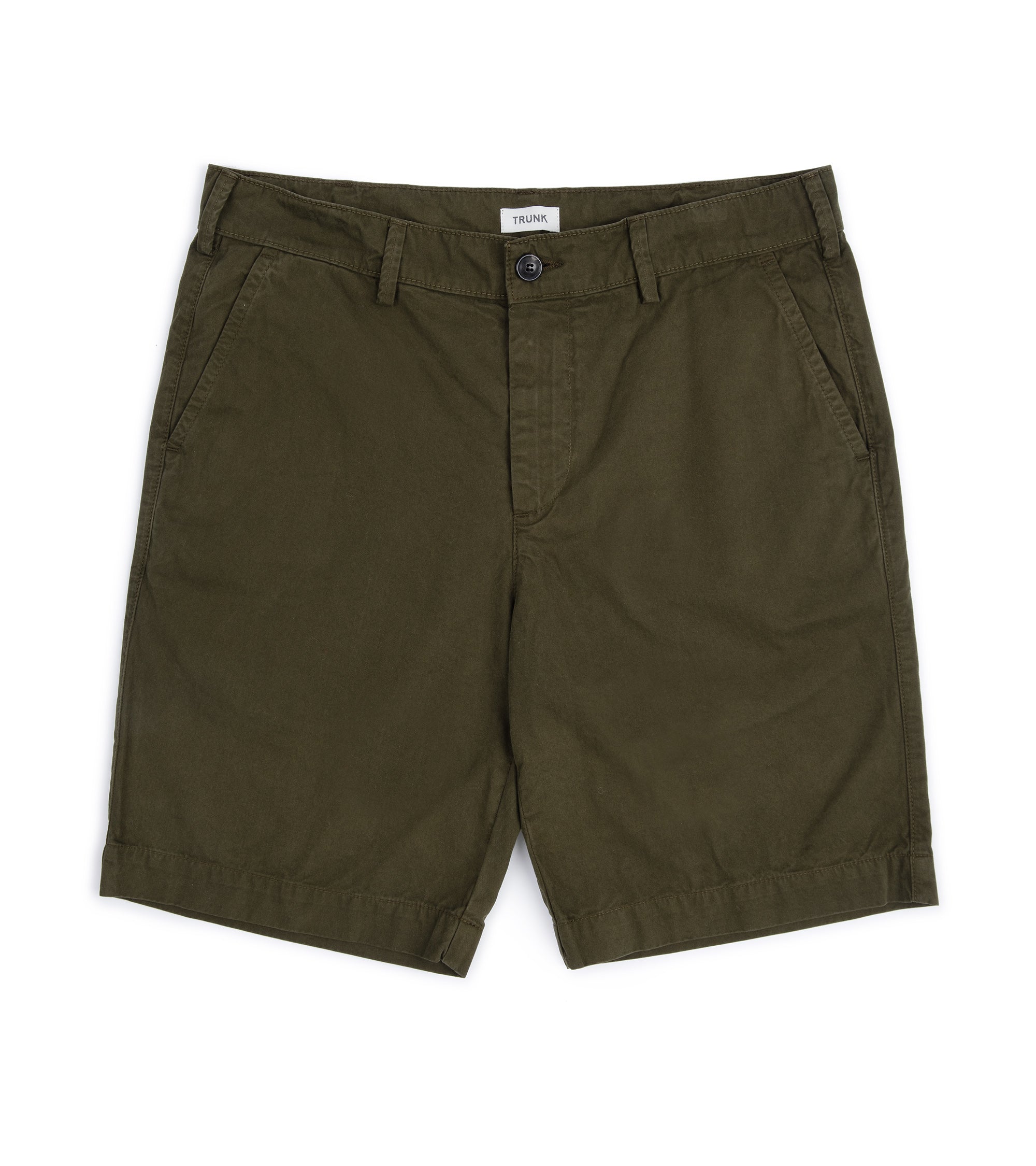Trunk Hyde Garment Dyed Cotton Shorts: Dark Olive