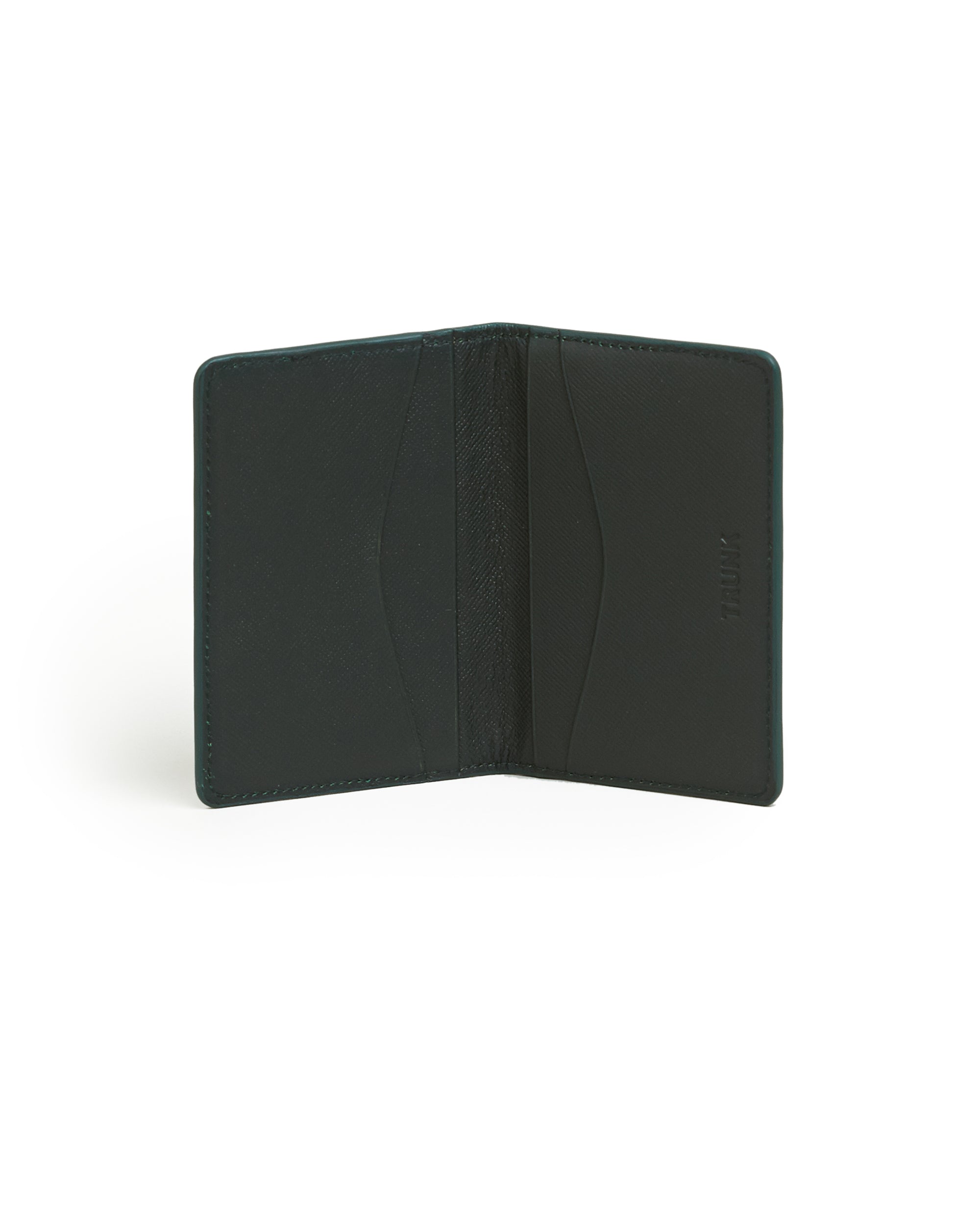 Trunk Folded Card Case: Dark Green - Trunk Clothiers