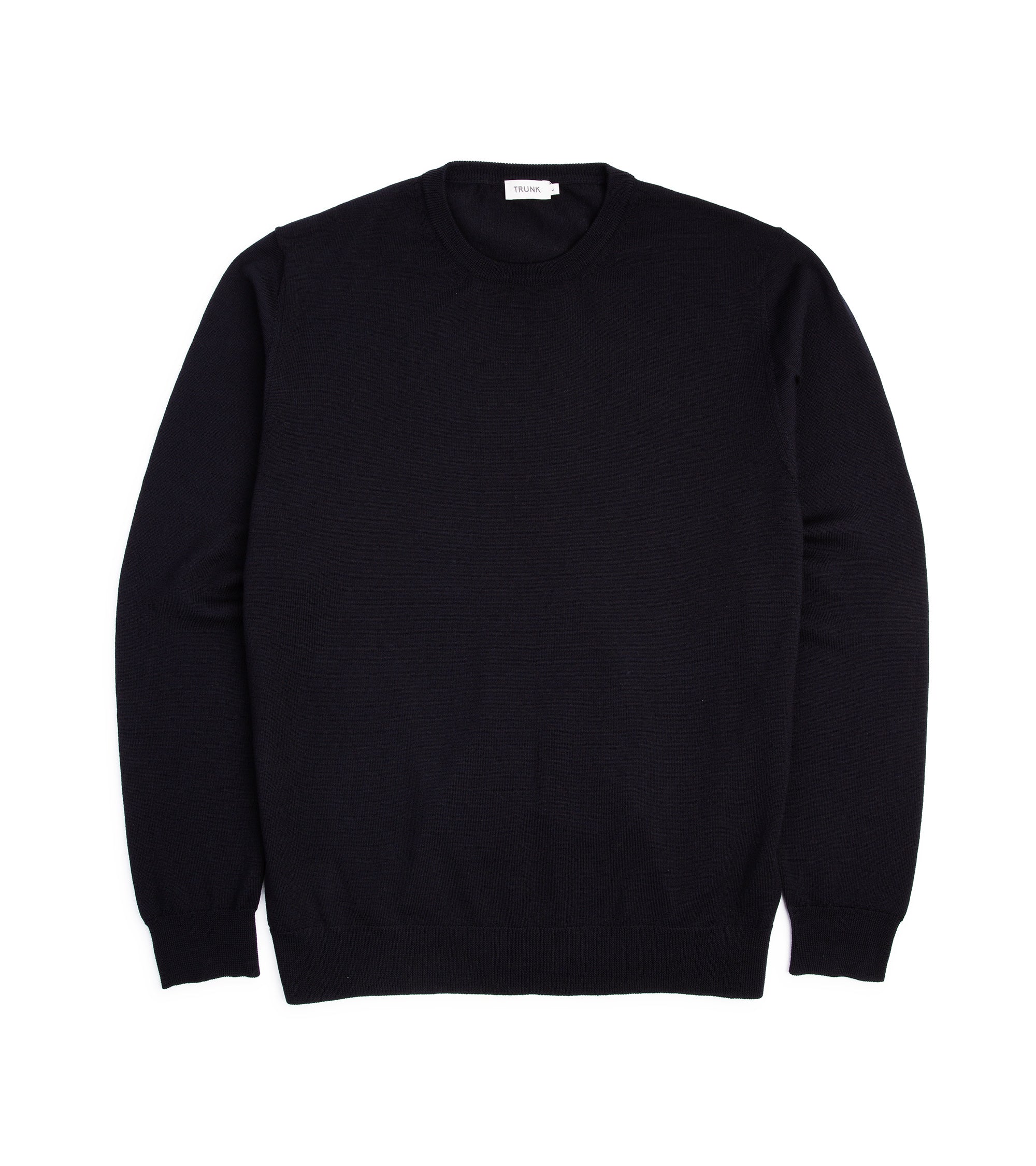 Trunk Harley Merino Crew Neck Sweater: Dark Navy