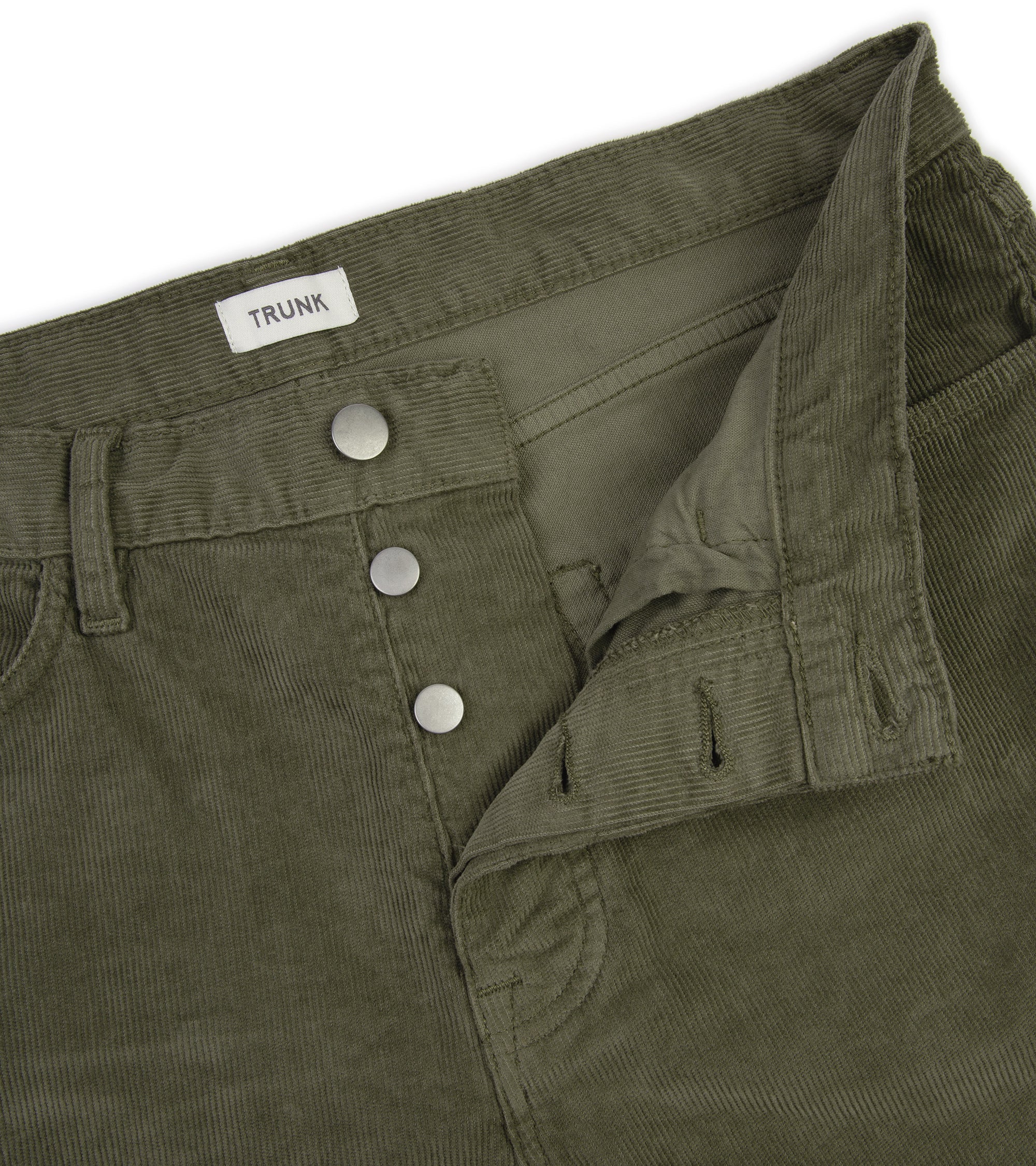 Trunk Duke Corduroy 5 Pocket Trousers: Faded Olive