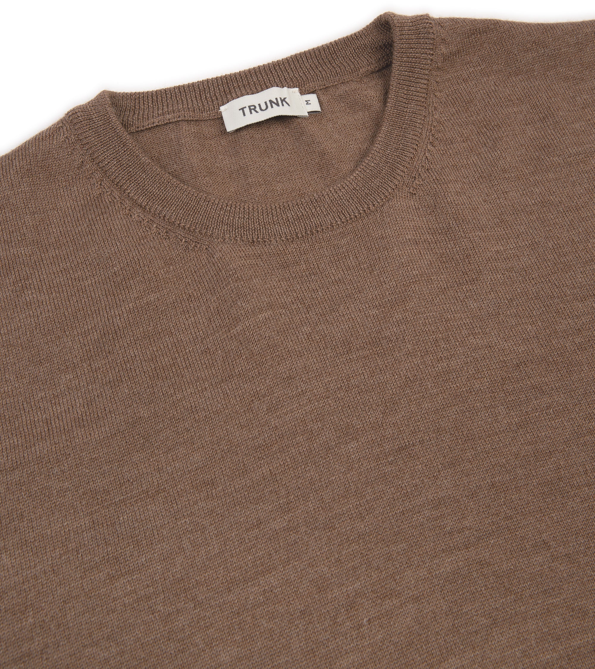 Trunk Harley Merino Crew Neck Sweater: Dark Beige